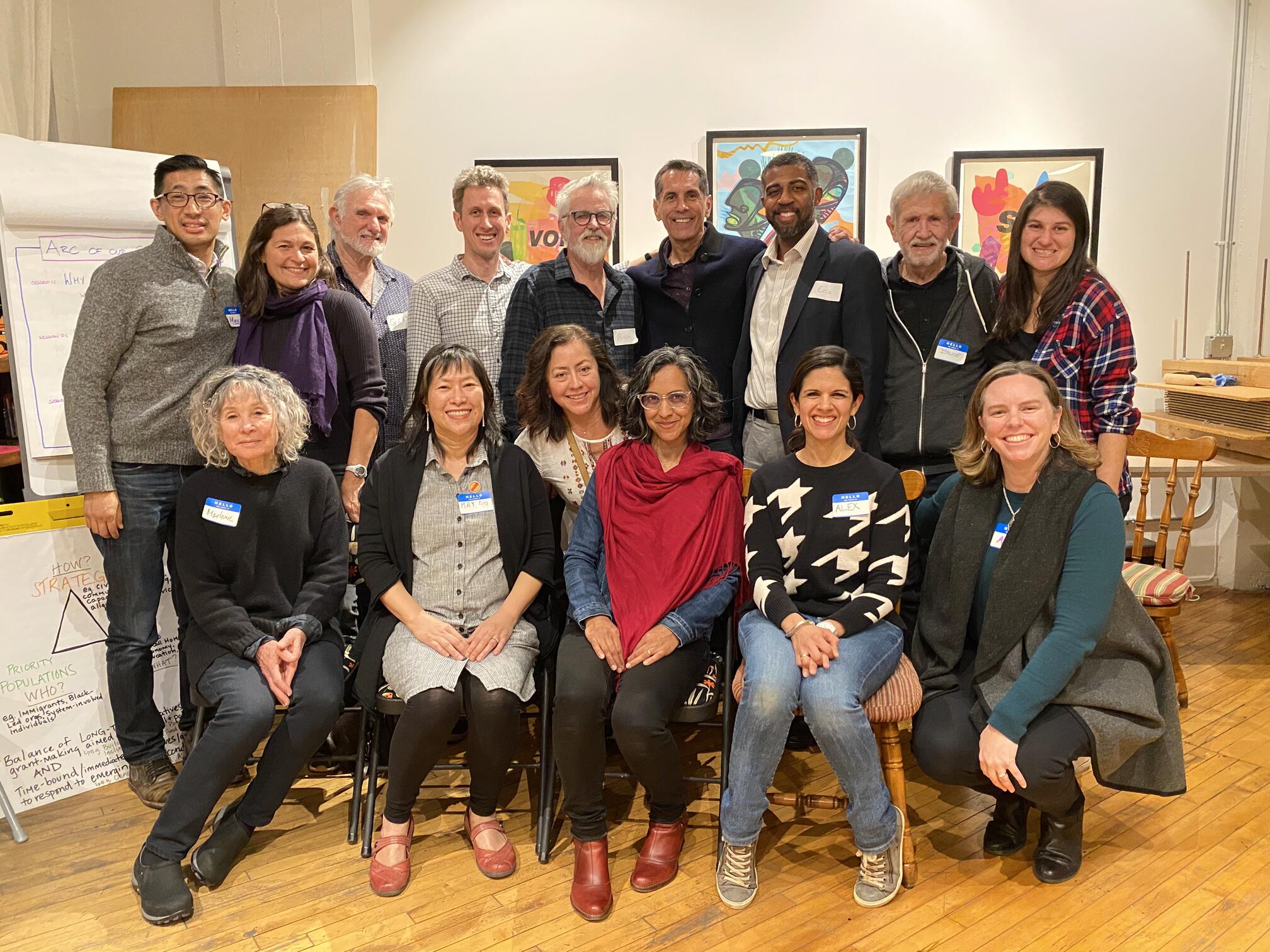 Group of people smiling at the camera