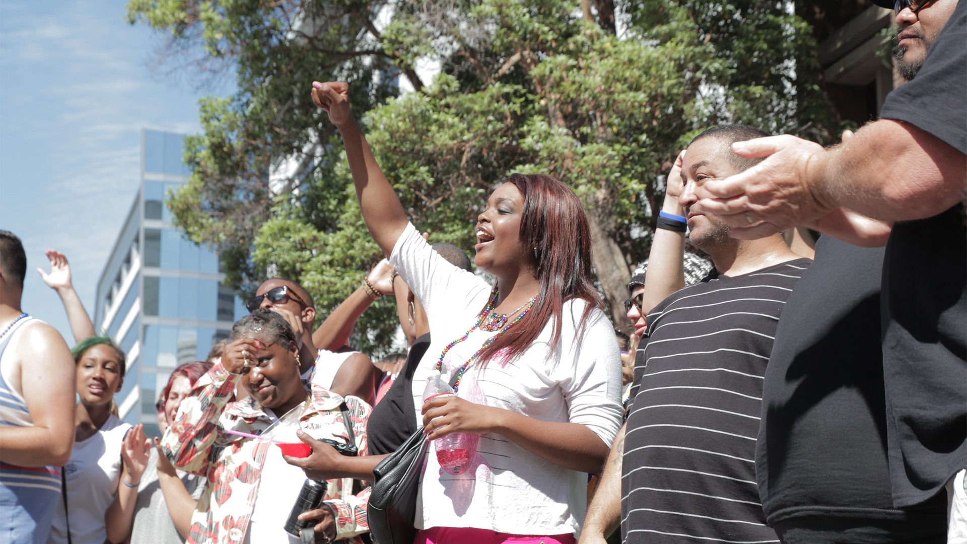 People at a protest