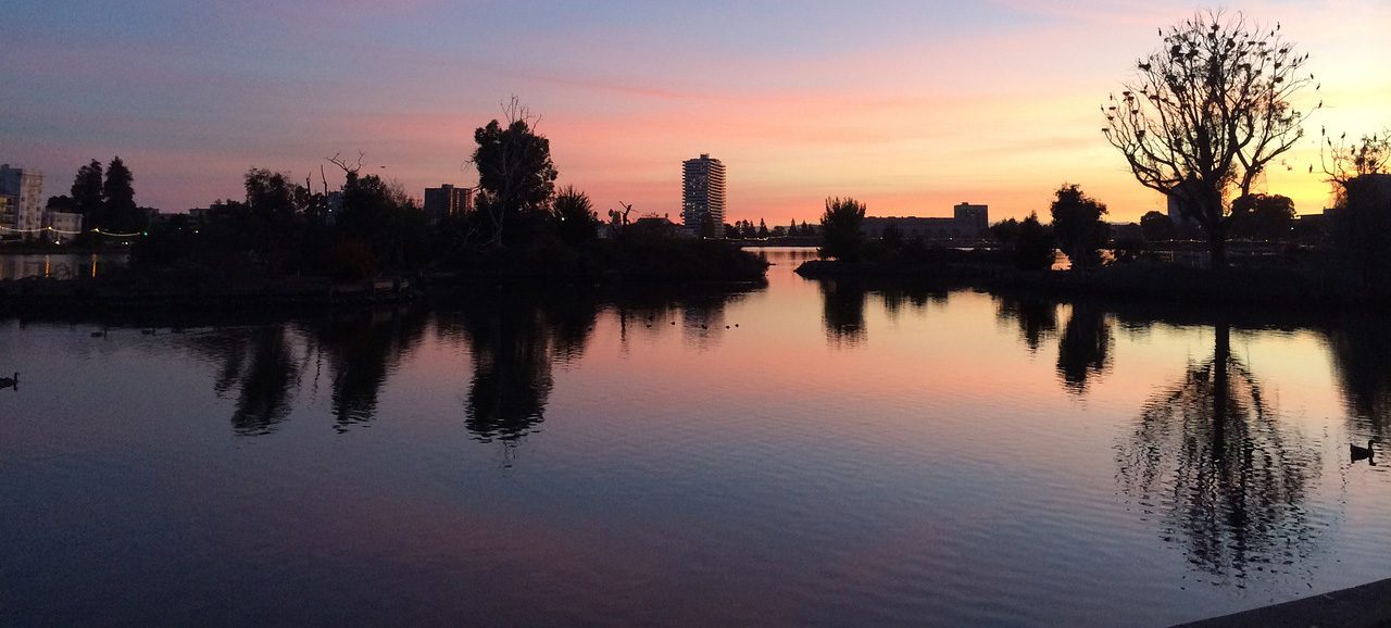 Lake Merritt at sunset