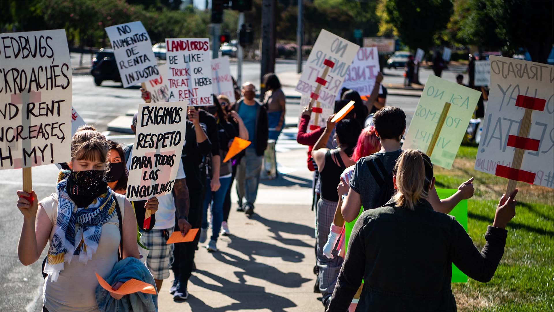 People at a protest