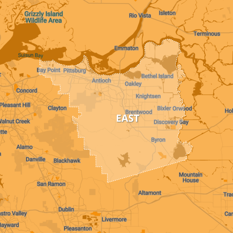 east contra costa map